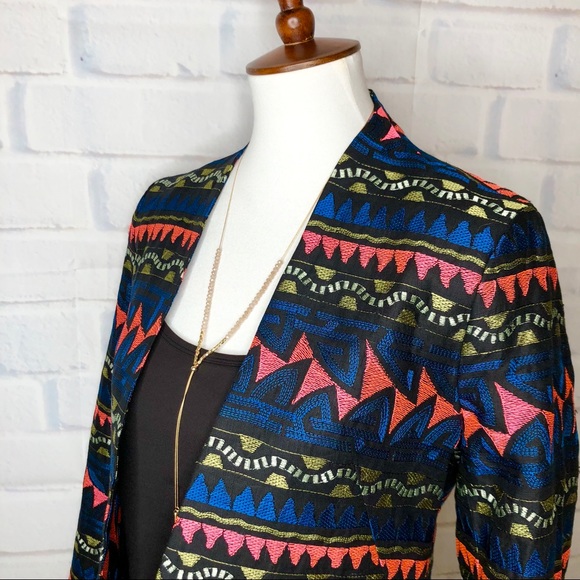 { Parker NY } : “Emmy” Black Embroidered Jacket - Picture 4 of 8